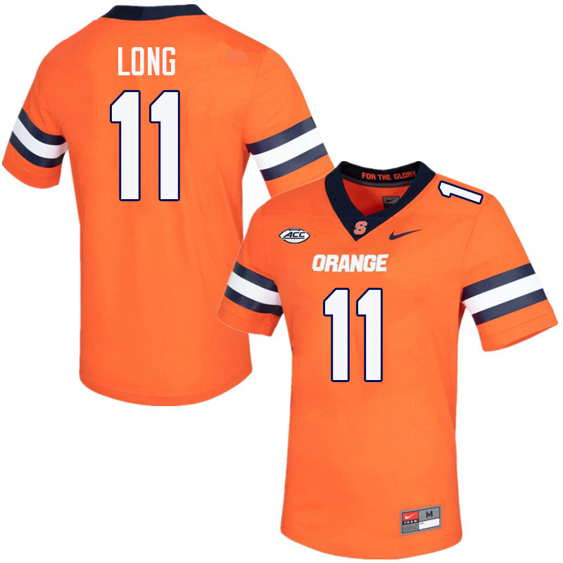 Men-Youth #11 Kendall Long Syracuse Orange 2023 College Football Jerseys Stitched-Orange